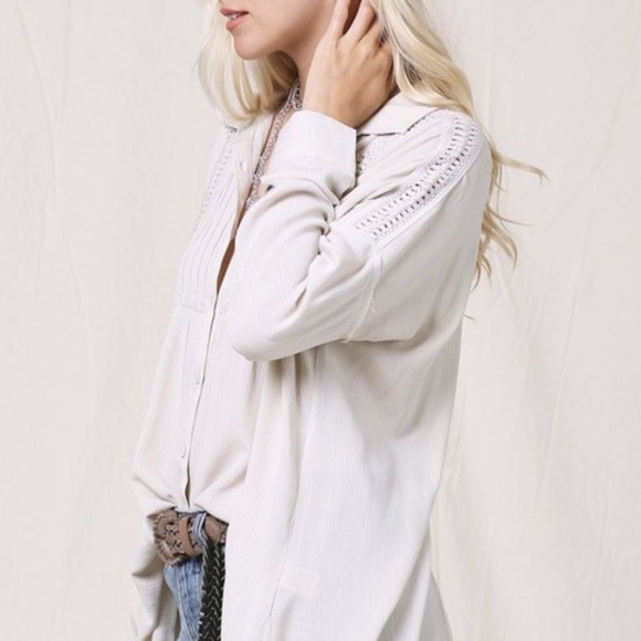 Boho Button Down Top - Picture 3 of 5